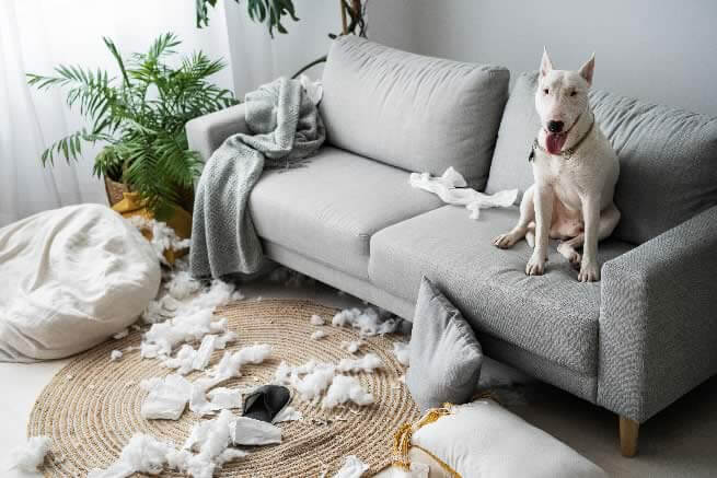 Chien peureux, aboiement chien destructeur La Rochelle Rochefort